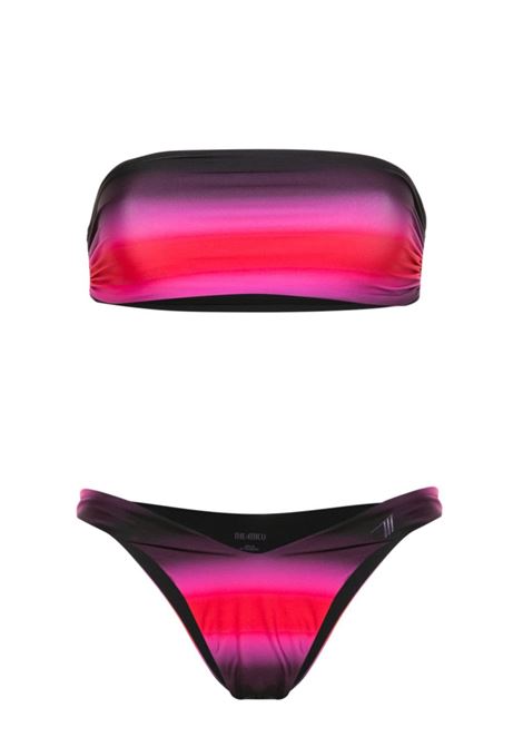 Multicolour gradient-effect bikini - women